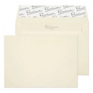 PREMIUM Woven Envelopes C6 Peel & Seal 114 x 162mm Plain 120 gsm Oyster Wove Pack of 500