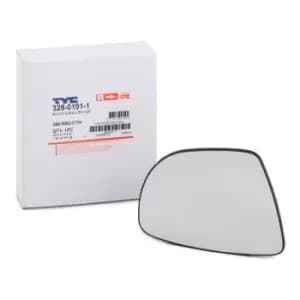 TYC Wing Mirror Glass 328-0191-1 Side Mirror Glass,Mirror Glass RENAULT,Clio IV Schragheck (BH_),Captur (J5_, H5_),Clio IV Grandtour (KH_)
