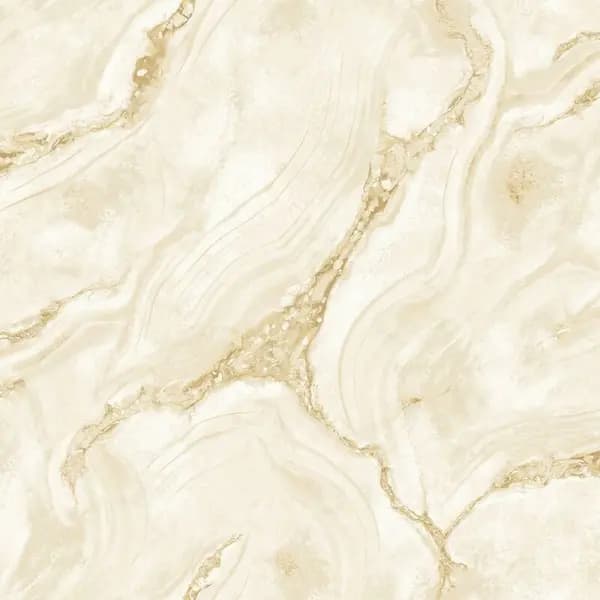 Palmetto Agate Marble Wallpaper Natural Gold Metallic Modern WL-529425