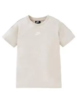Nike Boys NSW Embroidered Futura Classic T-Shirt - Tan, Size L=12-13 Years