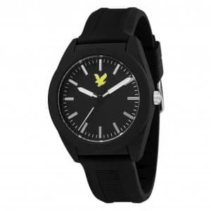 Lyle & Scott Mens Black Silicone Strap Watch