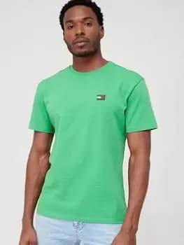 Tommy Jeans Classic Tommy XS Badge T-Shirt, Green, Size 2XL, Men