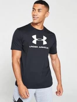Urban Armor Gear Sportstyle Logo Short Sleeve T-Shirt - Black/White Size M Men