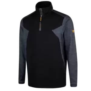 Island Green Mens Panelled Top Layer - Black