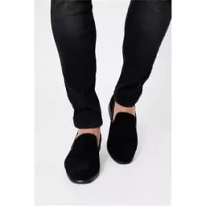I Saw It First Black Faux Suede Loafers - Black
