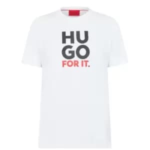Hugo Dimentis T-Shirt Mens - White