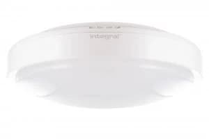 LED Flush Ceiling Light Bulkhead 24W 4000K 1750lm IK09 Matt White IP44