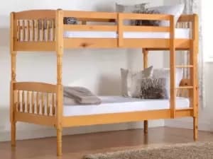 Seconique Albany 3ft Antique Pine Wooden Bunk Bed Frame