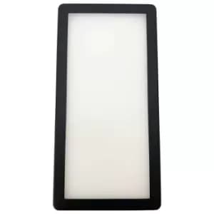 5x MATT BLACK Ultra-Slim Rectangle Under Cabinet Kitchen Light & Driver Kit - Natural White Diffused LED