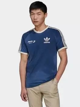 Adidas Originals Mellow Ride Club T-Shirt 3S, Blue/Sky, Male, T-Shirts, HL9275