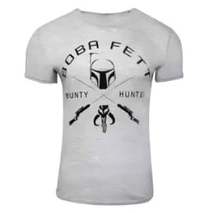 Star Wars Unisex Adult Boba Fett T-Shirt (XXL) (Grey Heather)