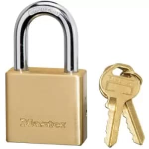 Masterlock 38mm Wide Thick Brass Body Padlock - N/A