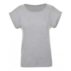 SOLS Womens/Ladies Melba Plain Short Sleeve T-Shirt (M) (Grey Marl)