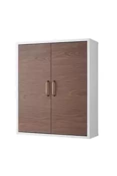 Tyler Wooden Bathroom Wall Medicine Cabinet White/Brown