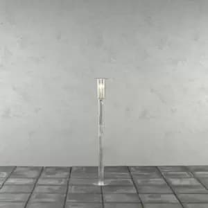 Konstsmide Mode Outdoor Classic Short Post Light Galvanised Clear Plastic Rough Proof, IP54