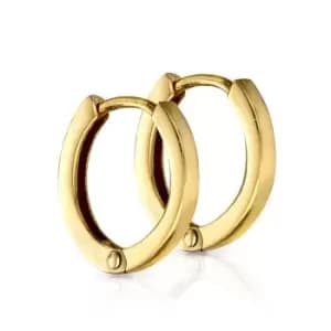 Aiyana Anahita Gold Plated Silver Flat Profile Huggie Hoop Earrings