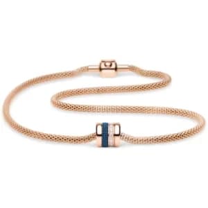 Ladies Bering Ocean Blue Rose Necklace