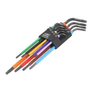 Bahco C1997TORX/9P Long TORX Coloured L-Key Set, 9 Piece BAHC1997TX9P