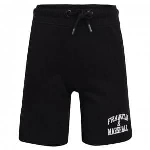 Franklin and Marshall Badge Shorts - Black