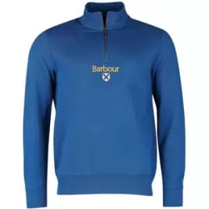 Barbour Trinity Half Zip Sweatshirt - Blue