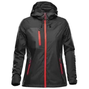 Stormtech Womens/Ladies Olympia Soft Shell Jacket (M) (Black/Bright Red)