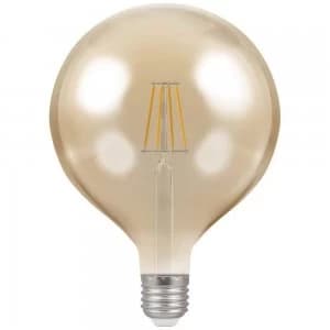 Crompton LED Globe G125 ES E27 Filament Antique 7.5W Dimmable - Extra Warm White
