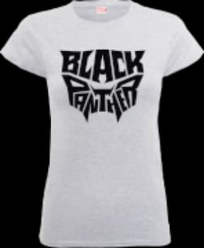 Black Panther Emblem Womens T-Shirt - Grey - L