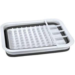 Creative Kitchen Collapsible Dish Drainer White/Grey 37 x 31 x 6.5 cm