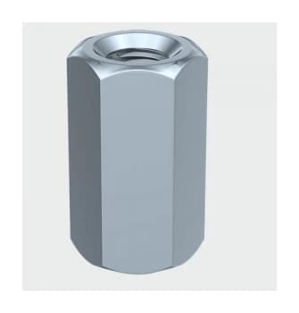 NC6Z Connector Nut DIN 6334 BZP M6 Box of 200 - Timco