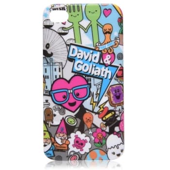 David And Goliath And Goliath Silicon iPhone Case - Multi