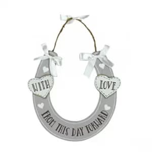 Love Story 'With Love' Horse Shoe Plaque