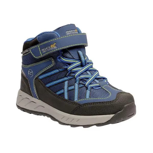 Regatta Samaris Junior Velcro Mid Walking Boots - Prussn/NeSpr C1