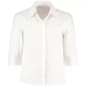 Kustom Kit Ladies Continental 3/4 Length Sleeve Blouse (16 UK) (White)
