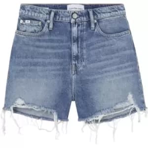Calvin Klein Jeans MOM SHORT - Blue