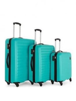 Revelation By Antler Dominica 3 Piece Nest Turquiose Suitcase