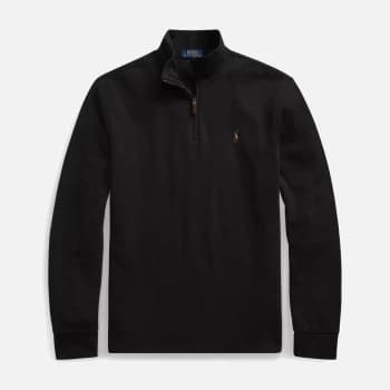 Polo Ralph Lauren Mens Estate Rib Half Zip Pullover - Polo Black - M