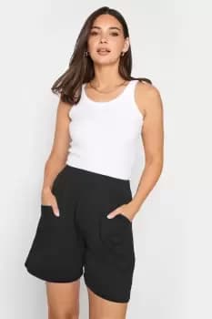 Tall Black Jersey Shorts