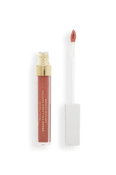 Revolution Pro Vegan Collagen Peptide High Shine Lip Gloss 4ml (Various Shades) - Bella