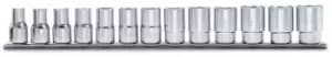 Beta Tools 920A/SB13 13pc 1/2" Square Drive Hexagon Socket Rail Set 10-22mm
