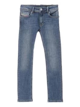 Diesel Boys Sleenker Skinny Super Stretch Jean - Blue Size Age: 12 Years