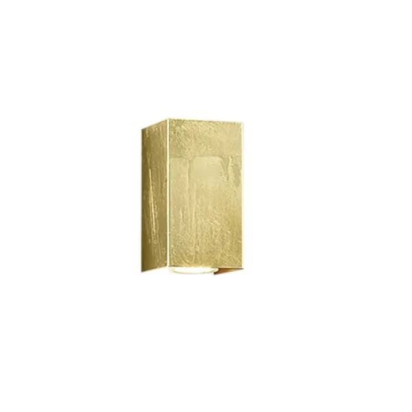 Cleo Modern 2 Light Square Up & Down Wall Lamp Gold