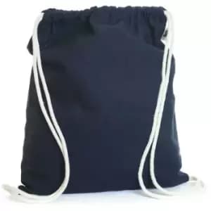 United Bag Store - Organic Cotton Drawstring Bag (One Size) (Navy) - Navy