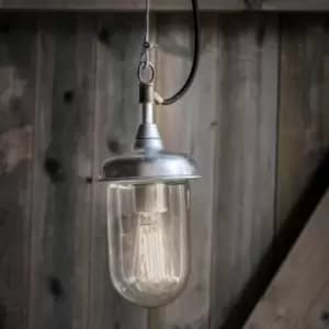 Garden Trading St Ives Outdoor Harbour Outdoor Pendant Light - Galvanised Steel