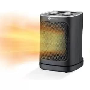 PureMate Black Ceramic Fan Heater 1800W