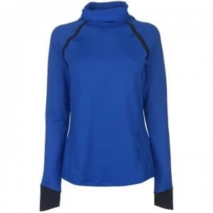 Urban Armor Gear ColdGear Reactor Funnel Neck Running Top Ladies - Lapis Blue
