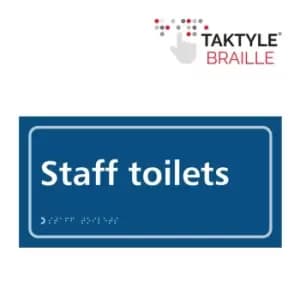 Staff Toilets - Taktyle (300 x 150mm)