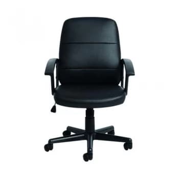 Gomez Black Leather Look Chair CH1766