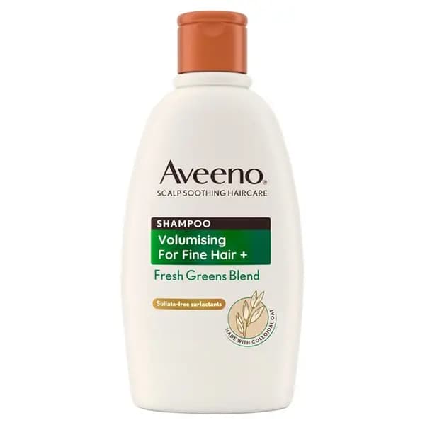 Aveeno Scalp Soothing Volumising For Fine Hair Fresh Greens Blend Shampoo 300ml