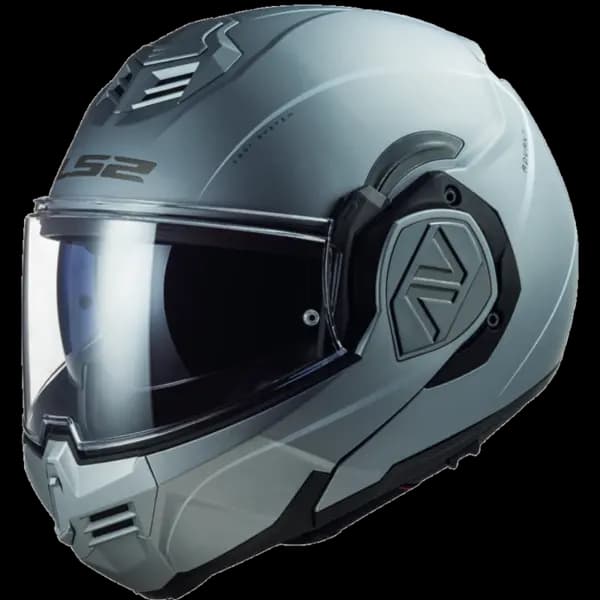 LS2 FF906 Advant Special Matt Silver Modular Helmet Size XS