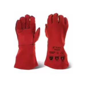 Red welders gauntlet 14 r/p - Click